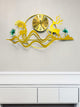 Golden Deer Metal Wall Clock - Singular Color