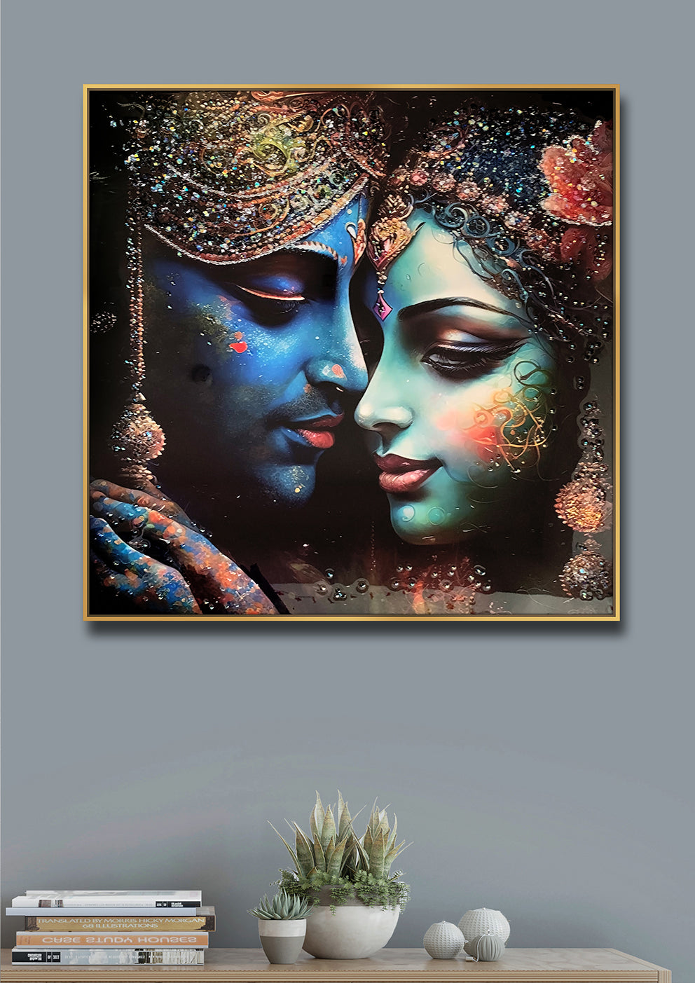 Radha Krishna Crystal Painting SWASTIK CREATIONS The Trend Point