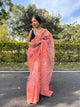 Organza silk saree with floral digital print (KESH106 Falguni)