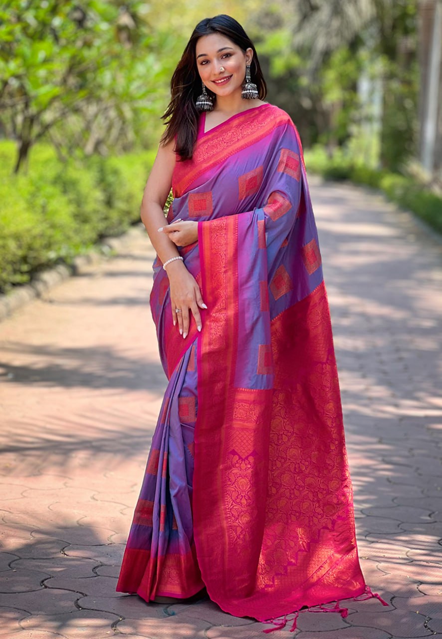 Soft silk zari weaven saree (6 colors) (RIN116 3286) SWASTIK CREATIONS The Trend Point