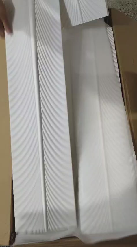 PU 3D Feather Panel (Size 8*36inch) (1 panel Covers Approx. 1.9 Sq Ft) - 5 colors Option - Min 8Pcs