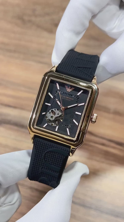 All New Emporio Armani Meccanico Automatic Watch