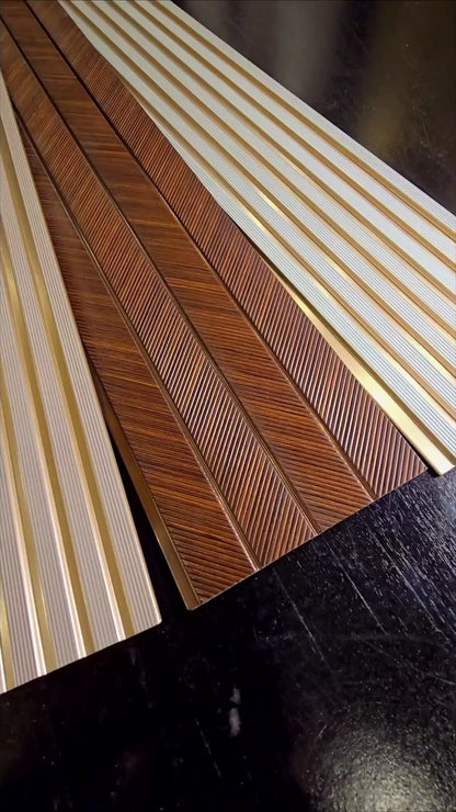 Code 1411 - Premium Charcoal Fluted Louver Panels (1 box of 16pcs) (Min 10 box order)