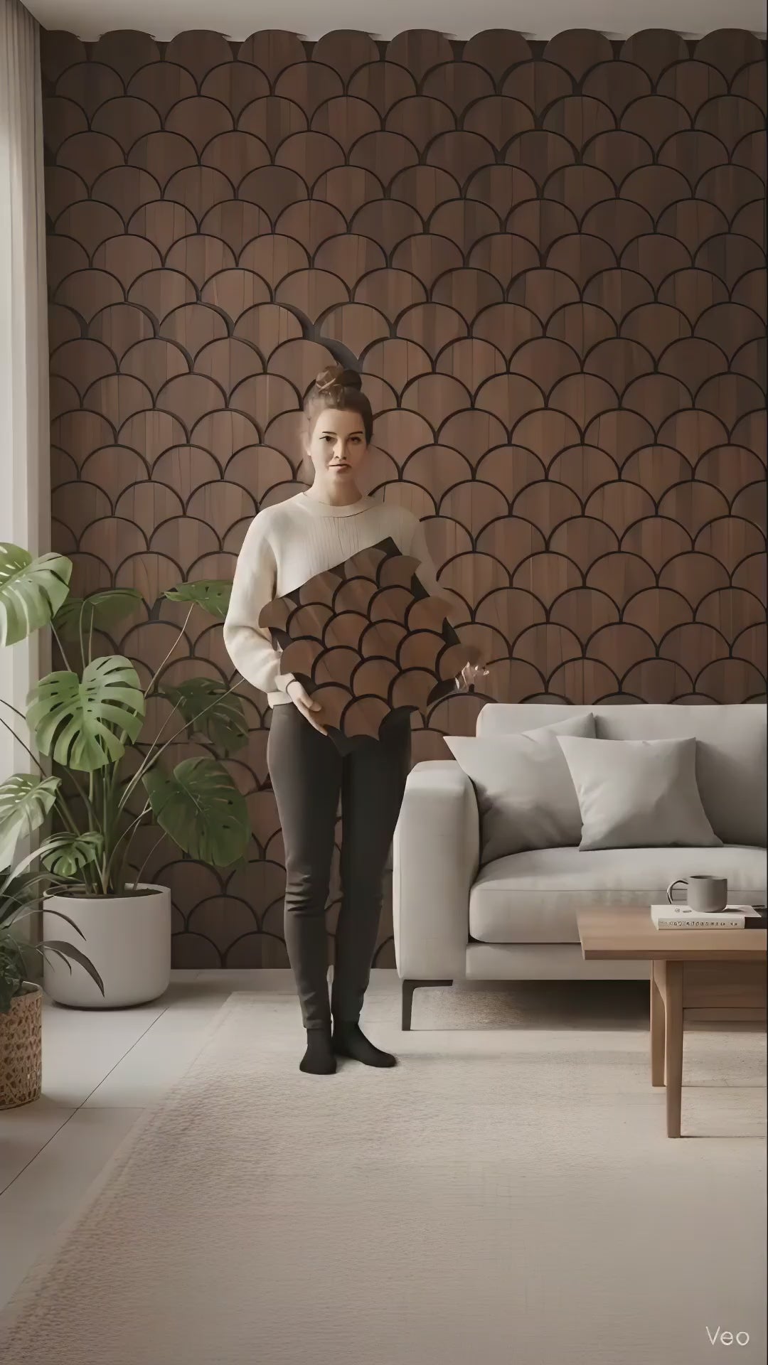 Load video: #AP-4(A8)- ACOUSTIC WOODEN PANEL- 11mm thickness - 1 panel Covers 4.2 sqft