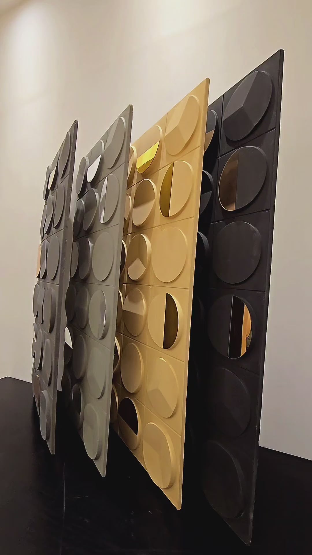 #GrovaStone 112 Mirror – 25mm PU Stone Finish Panels - Size 2x4ft - Box of 8pcs - 5 color options