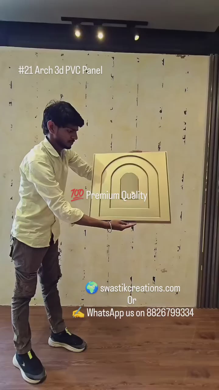 #21 Arch - Arch 3D PVC Mirror Panel - 6 colors option - (Size 50*50cm)