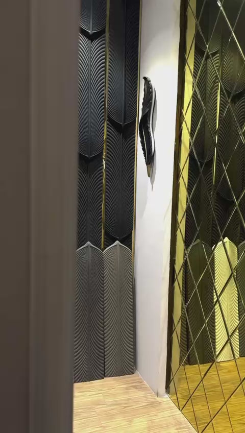 PU 3D Feather Panel (Size 8*36inch) (1 panel Covers Approx. 1.9 Sq Ft) - 5 colors Option