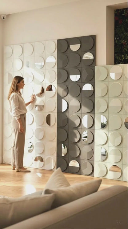 #GrovaStone 112 Mirror – 25mm PU Stone Finish Panels - Size 2x4ft - 5 color options