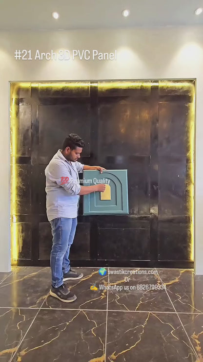 #21 Arch - Arch 3D PVC Mirror Panel - 6 colors option - (Size 50*50cm)