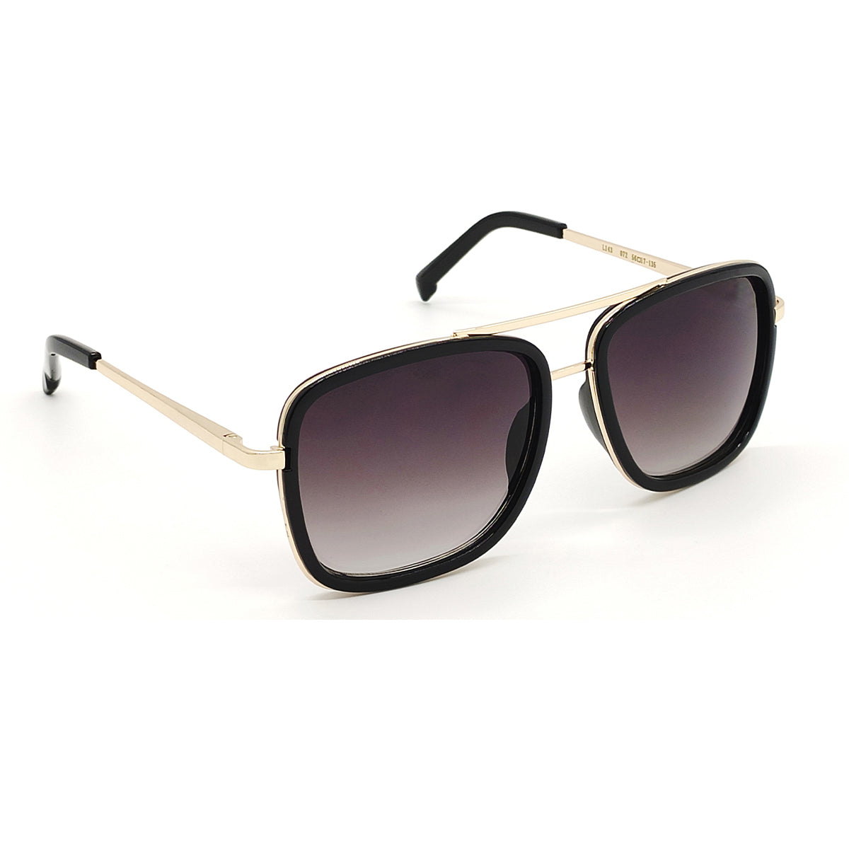 Black HUMBLEE Square Sunglasses (SUN-LC-0652-BLK2GLD-LARGE) - SWASTIK CREATIONS The Trend Point SWASTIK CREATIONS The Trend Point