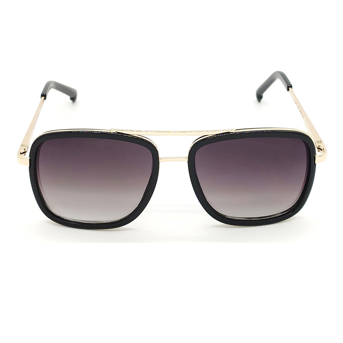 Black HUMBLEE Square Sunglasses (SUN-LC-0652-BLK2GLD-LARGE) - SWASTIK CREATIONS The Trend Point SWASTIK CREATIONS The Trend Point