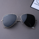 Black Armstoner Aviator Sunglasses (SUN-LK-3026-BLK1SIL-M)