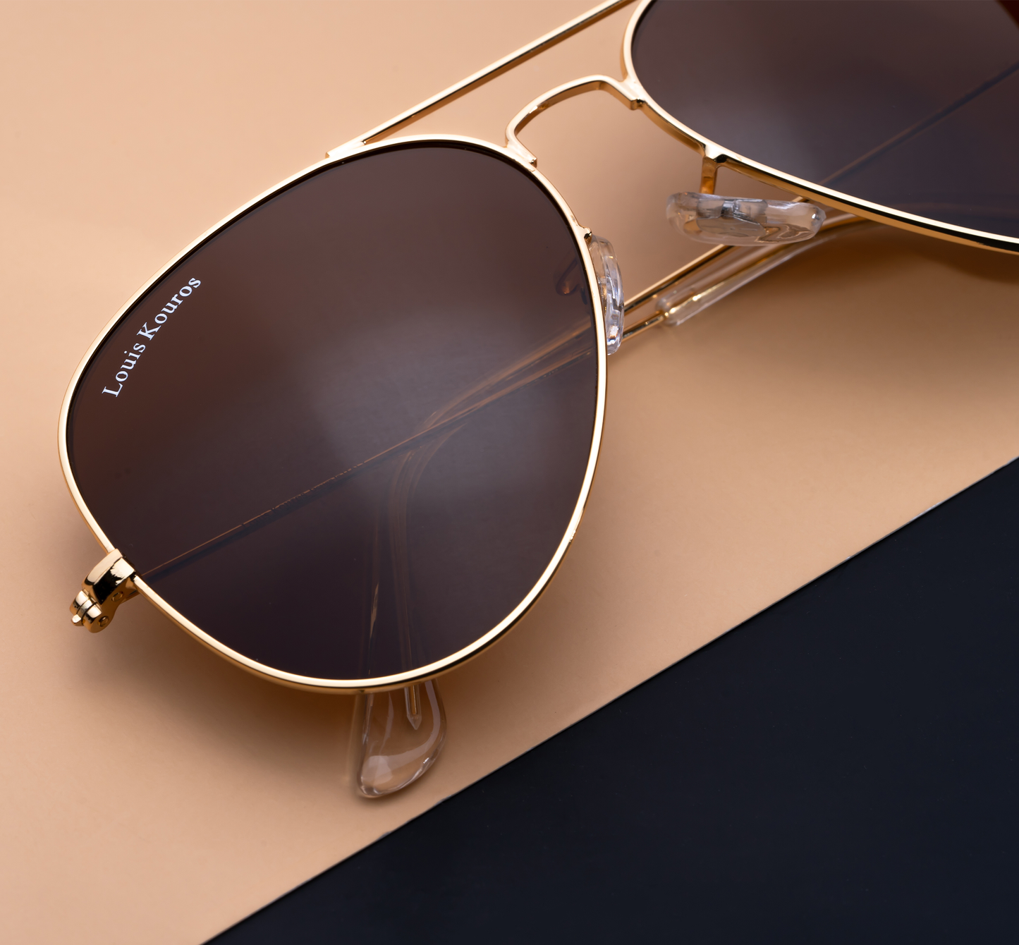 Brown Armstoner Aviator Sunglasses (SUN-LK-3026-BRN1GLD-M) - SWASTIK CREATIONS The Trend Point SWASTIK CREATIONS The Trend Point