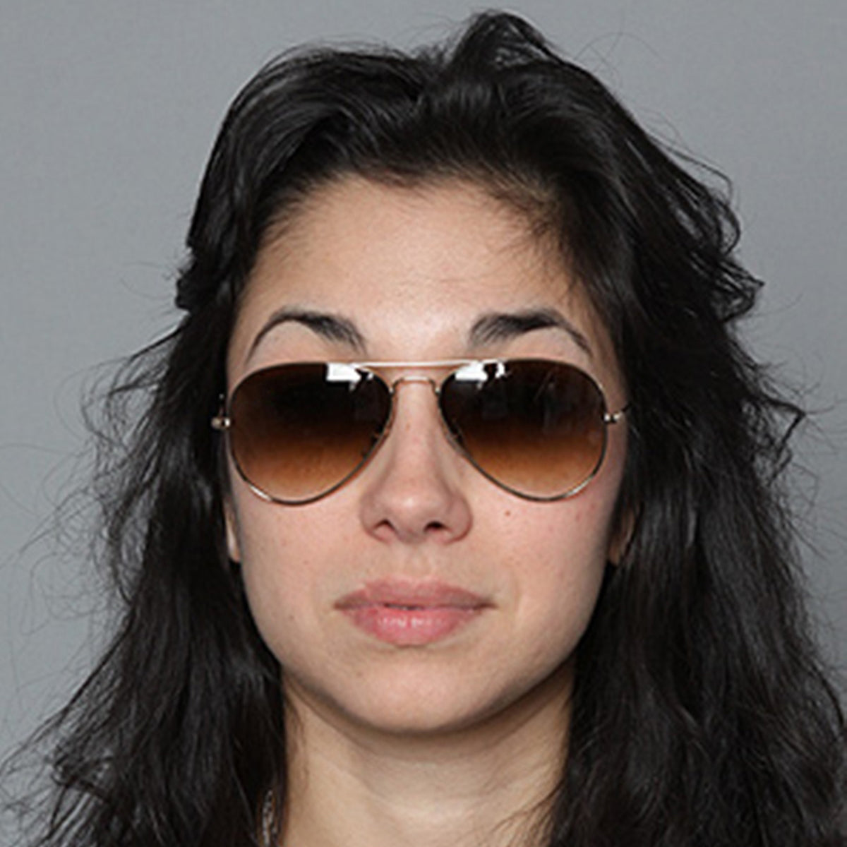 Purosangue 3026 Aviator Sunglasses (SUN-RN-3026-BRN2GLD-M) SWASTIK CREATIONS The Trend Point