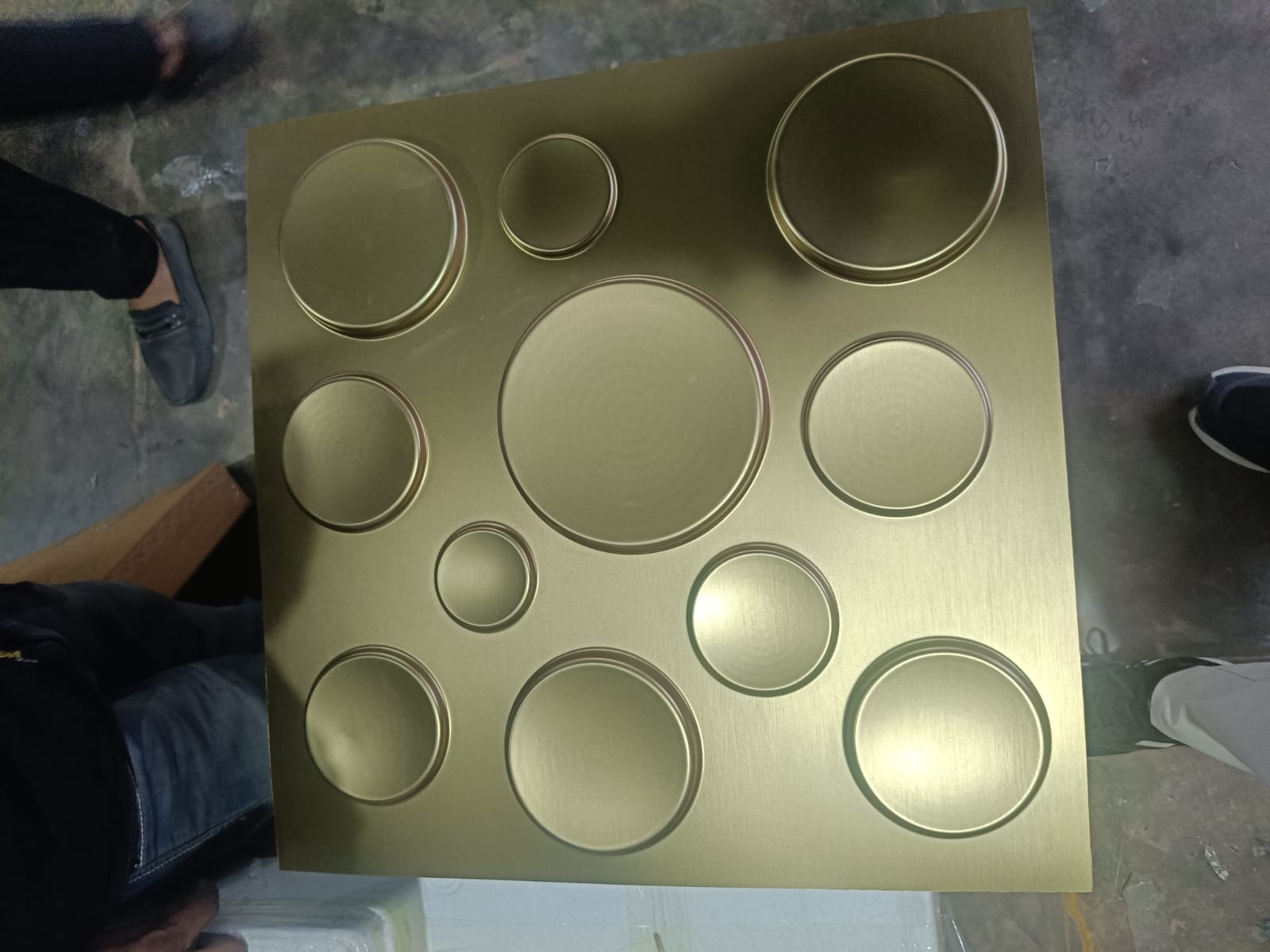 #07 Polka Dots 3D PVC Panel (Mirror) - 5 colors option - (Size 50*50cm)