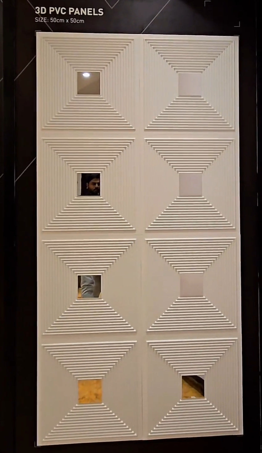 #20 Enigma 3D PVC Mirror Panel - 3 colors option - (Size 50*50cm)