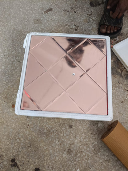 #MT15 Rose Gold Self Adhesive Glass Mosaic Tile (Min 22pcs)