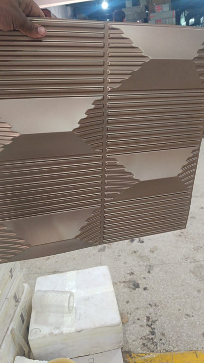#14 Stone - 3D PVC Panel Stone (without Mirror) - 5 colors option - (Size 50*50cm)