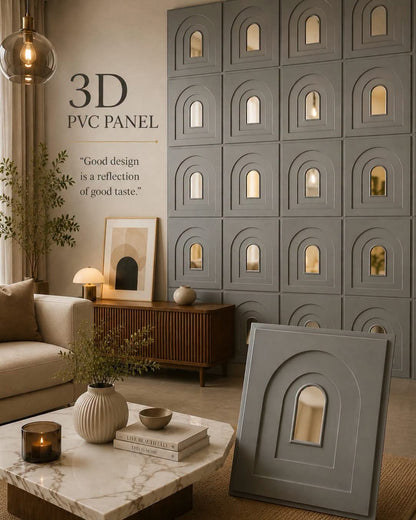 #21 Arch - Arch 3D PVC Mirror Panel - 6 colors option - (Size 50*50cm) - Min 10Pcs