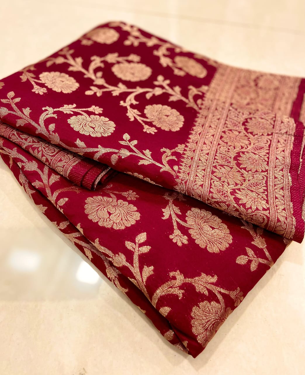 Pure Soft Khadi Georgette Silk Saree (KESH425 SVX08)