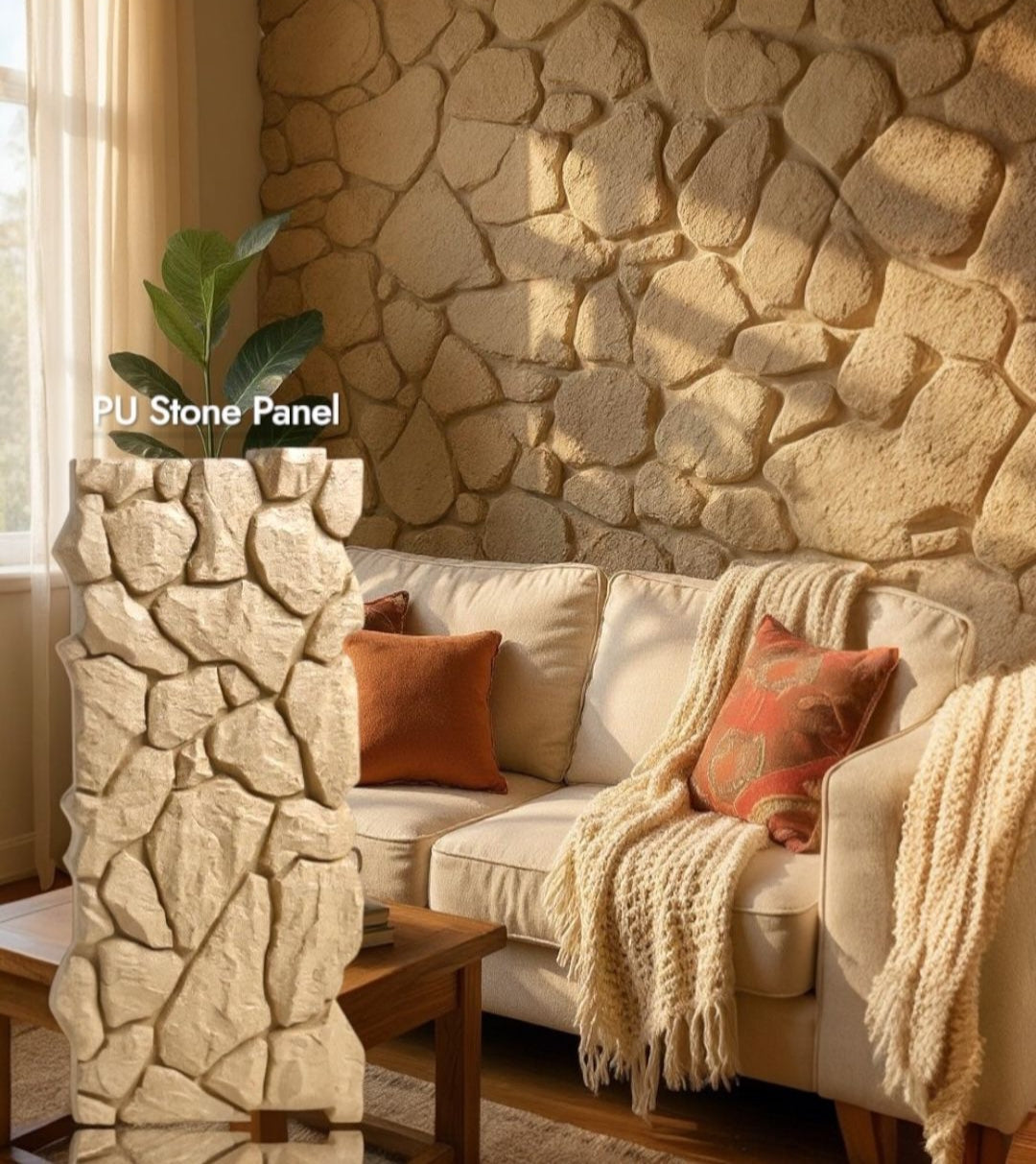 #Terra Rock 106 – 35mm PU Stone Finish Panels - Size 2x4ft - Box of 8pcs - 5 color options