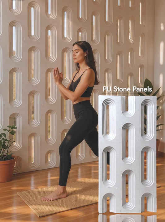 #StoneForge 109 PU Panels Fluted Cutout Design- 40mm thickness - Size 2x4ft - Box of 8pcs - 5 color options