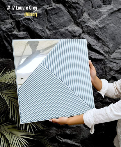 #17 Louvre Mirror Wall PVC Panels - 4 colors option