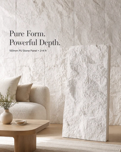 #StoneGuard101 - 100mm PU stone Panels (Size 2*4ft) - 5 colors option- Min 8Pcs