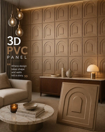 #21 Arch - Arch 3D PVC Mirror Panel - 6 colors option - (Size 50*50cm) - Min 10Pcs