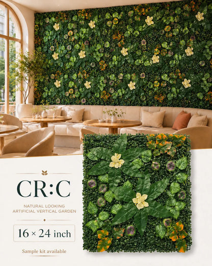 CR-C Artificial Grass Vertical Garden Sheet (Min 10pcs) (Size 16 x 24 Inches)