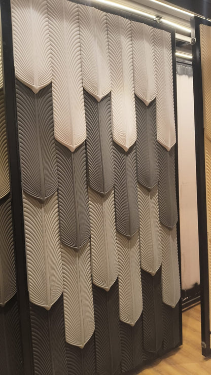 PU 3D Feather Panel (Size 8*36inch) (1 panel Covers Approx. 1.9 Sq Ft) - 5 colors Option