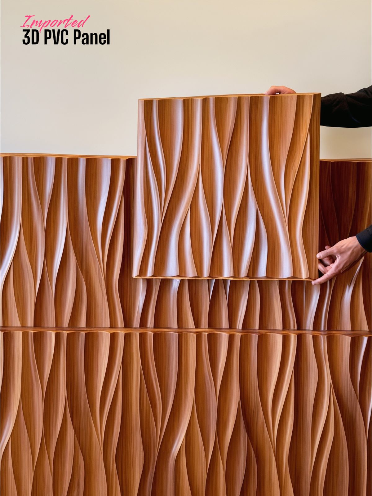 #18 Torrent 3D PVC Panel - 4 colors options - (Size 50*50cm)