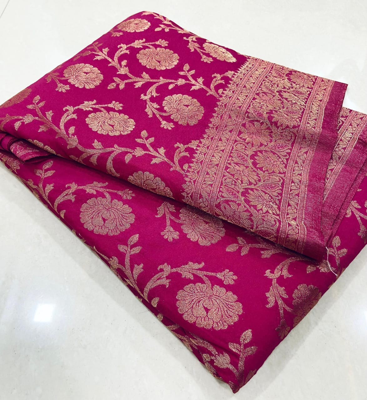 Pure Soft Khadi Georgette Silk Saree (KESH425 SVX08) SWASTIK CREATIONS The Trend Point