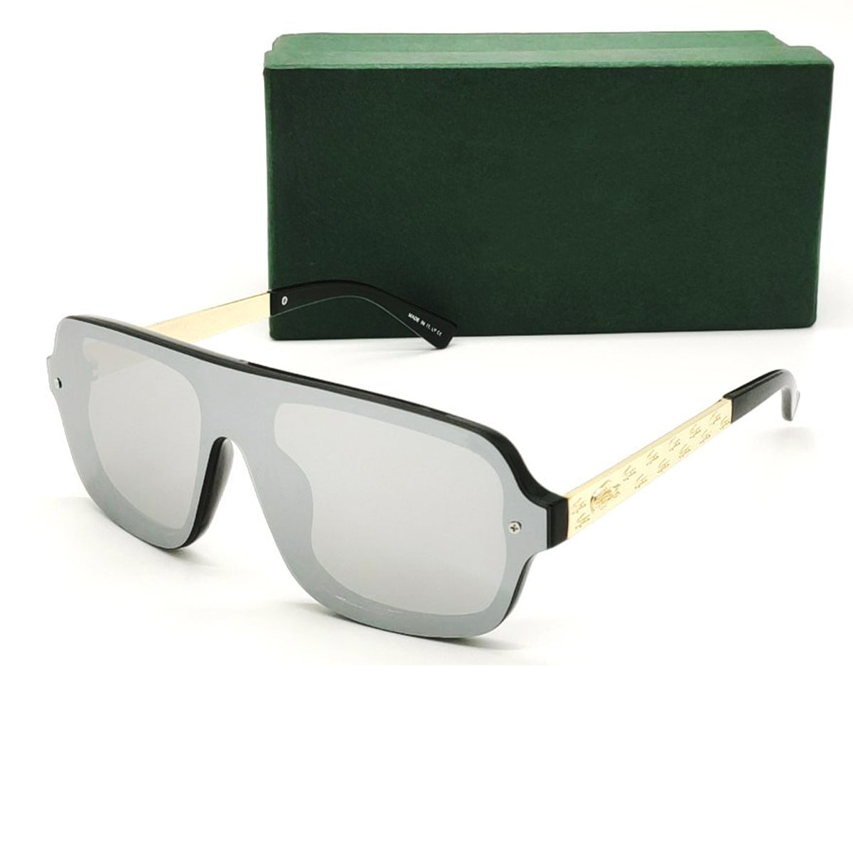 Silver HONEST Square Sunglasses (SUN-LC-0791-SIL3GLD)