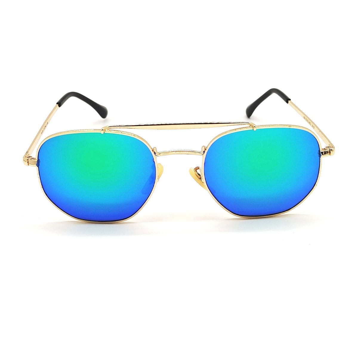 Daytona 3648 Square Sunglasses (SUN-RN-3648-AQG3GLD-M) SWASTIK CREATIONS The Trend Point