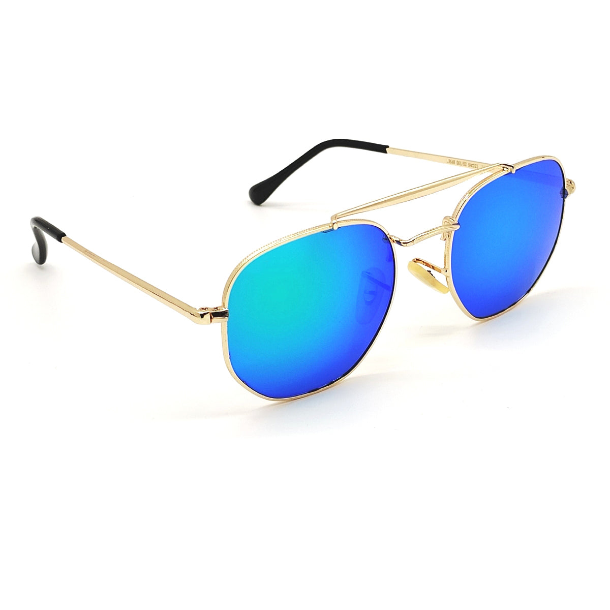 Daytona 3648 Square Sunglasses (SUN-RN-3648-AQG3GLD-M) SWASTIK CREATIONS The Trend Point