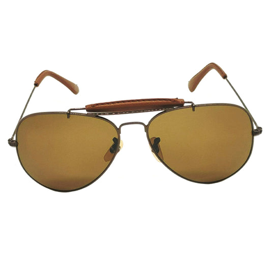 Brown Novaper Aviator Sunglasses (SUN-RN-3422-BRN1BRN-M)