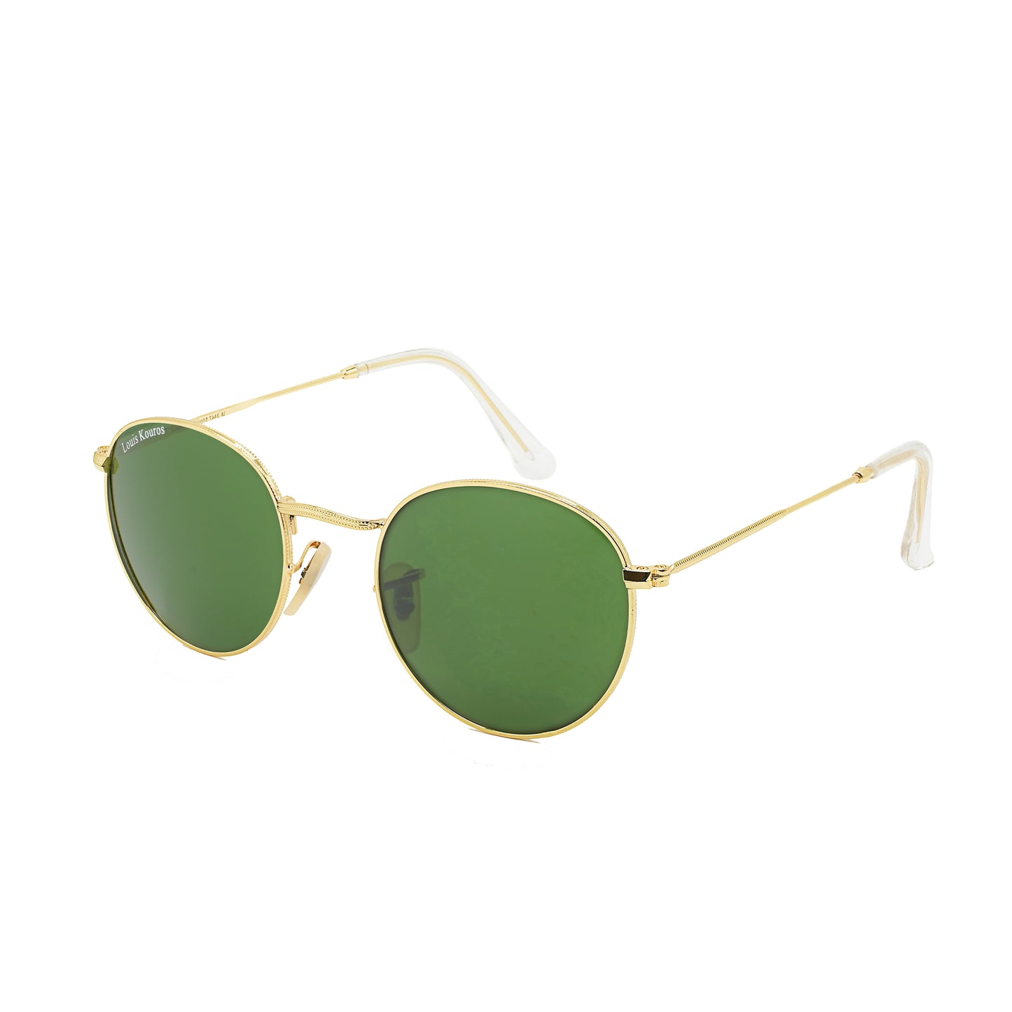 Green Mezage Round Sunglasses (SUN-LK-3447-GRN1GLD-M) SWASTIK CREATIONS The Trend Point