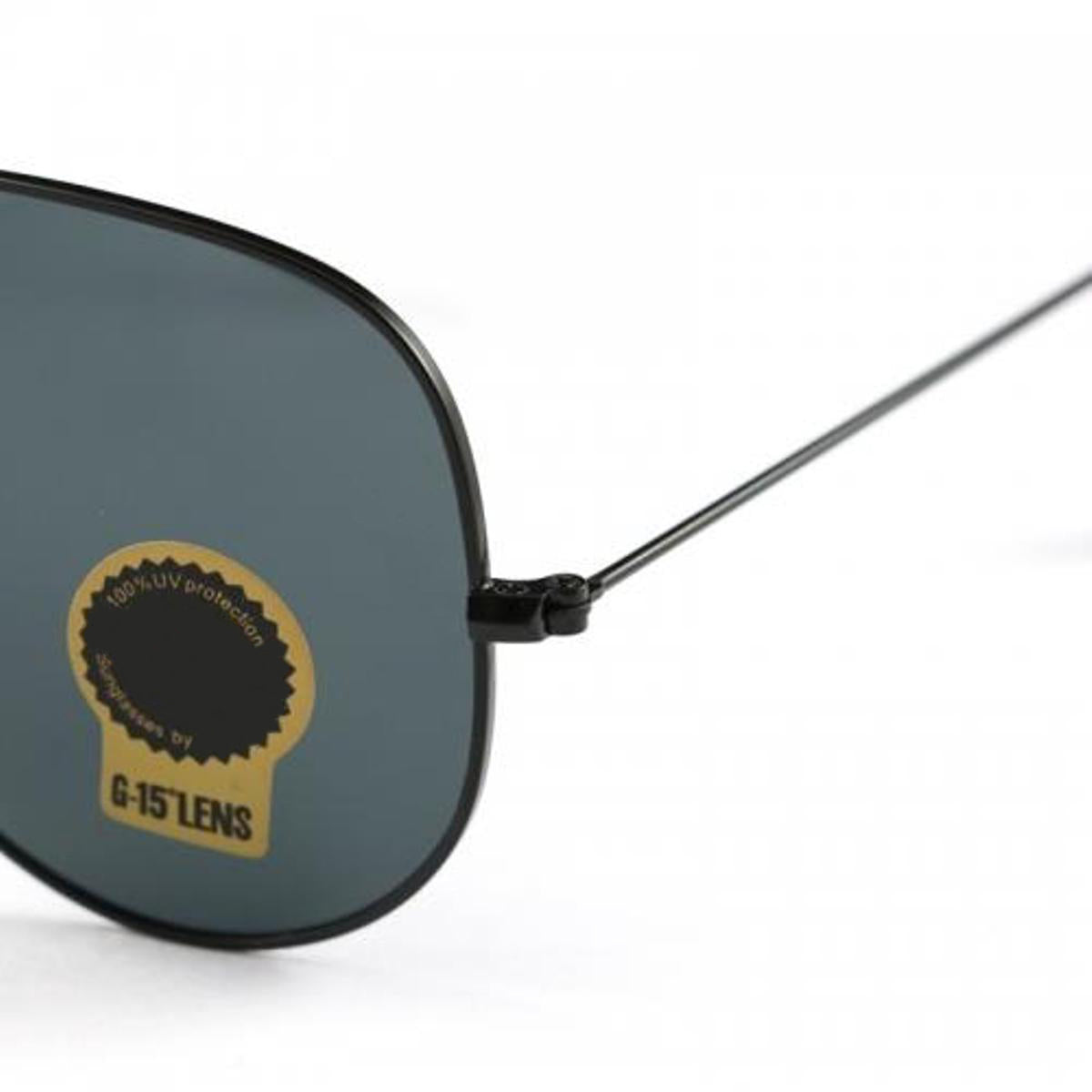 Purosangue 3026 Aviator Sunglasses (SUN-RN-3026-BLK1BLK-M) SWASTIK CREATIONS The Trend Point