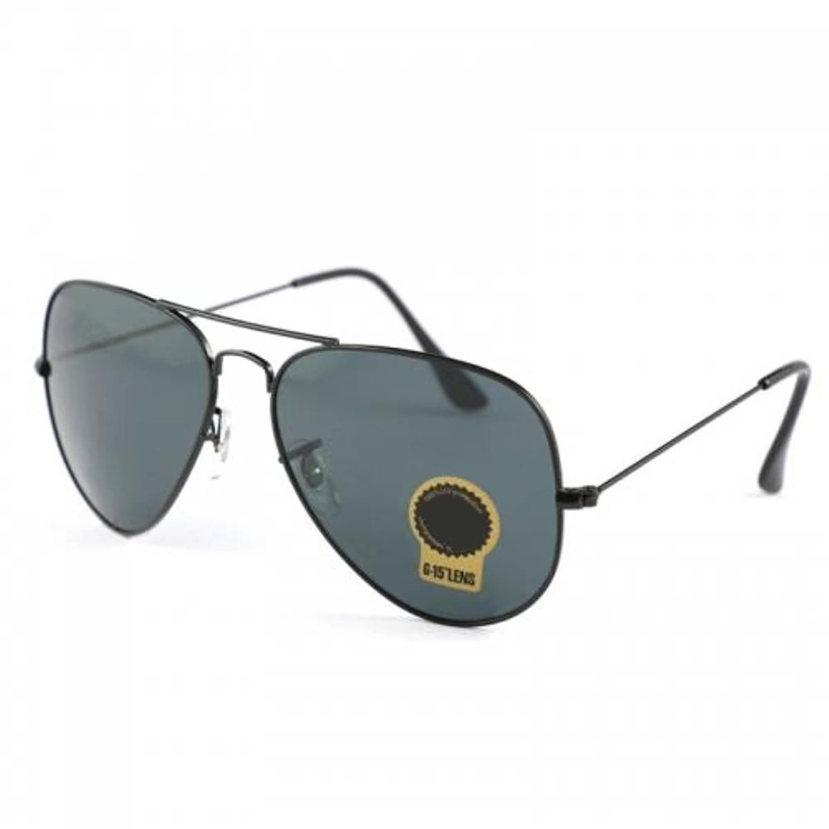 Purosangue 3026 Aviator Sunglasses (SUN-RN-3026-BLK1BLK-M) SWASTIK CREATIONS The Trend Point