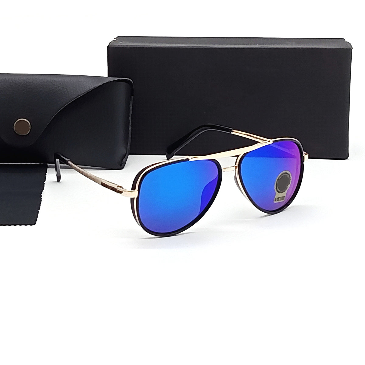 Frogurist 4414 Aviator Sunglasses (SUN-RN-4414-BLU3GLD-M) SWASTIK CREATIONS The Trend Point