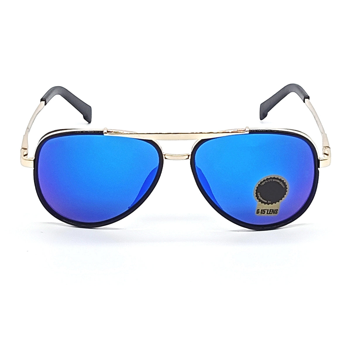 Frogurist 4414 Aviator Sunglasses (SUN-RN-4414-BLU3GLD-M) SWASTIK CREATIONS The Trend Point