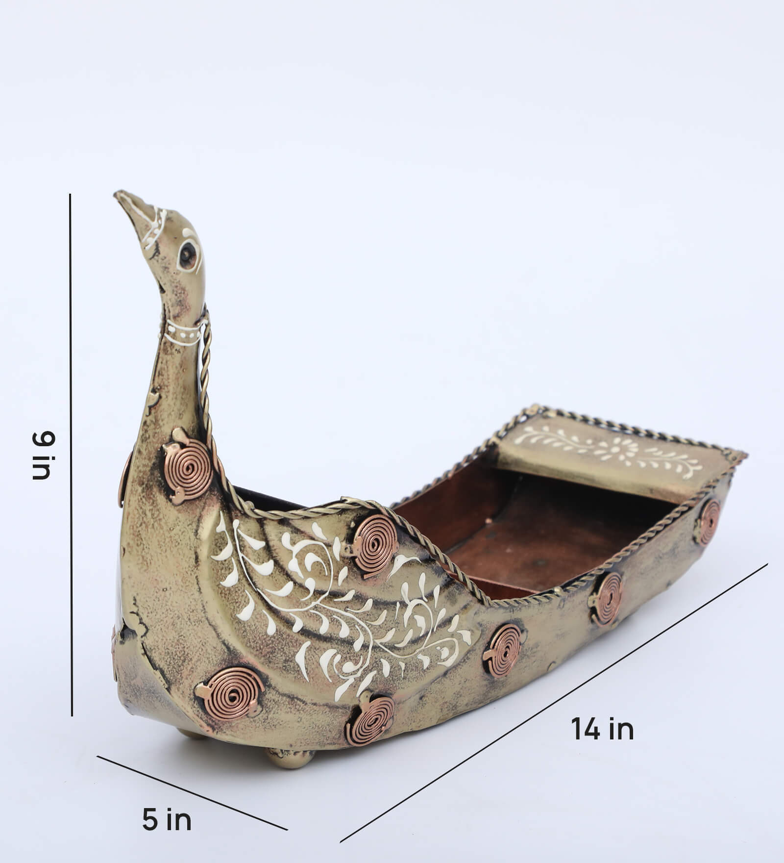 Duck Dry Food Multicolour Metal Pen Stand