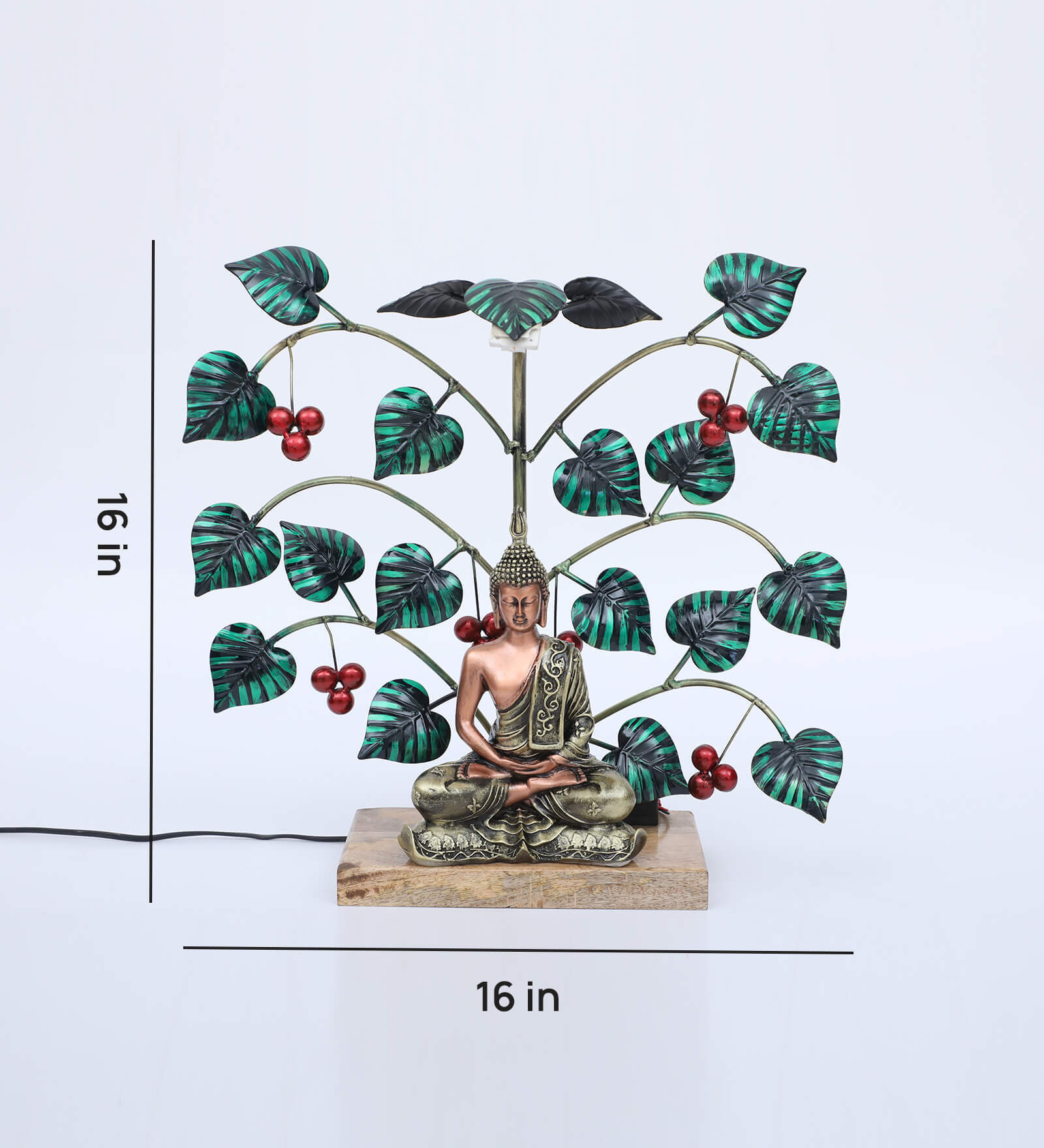 Buddha Tree Multicolour Iron Idol