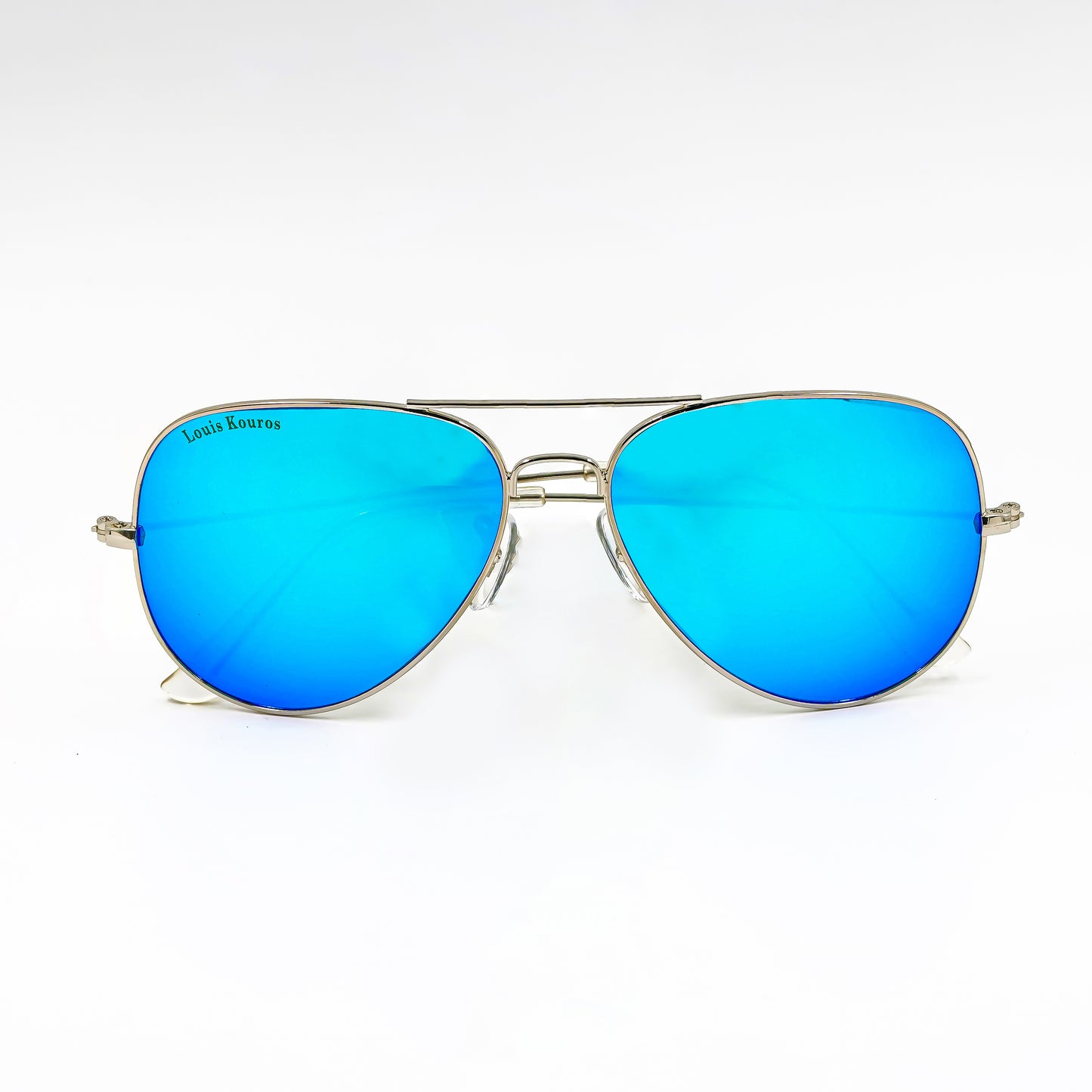 Blue Armstoner Aviator Sunglasses (SUN-LK-3026-AQB3SIL-M) - SWASTIK CREATIONS The Trend Point SWASTIK CREATIONS The Trend Point