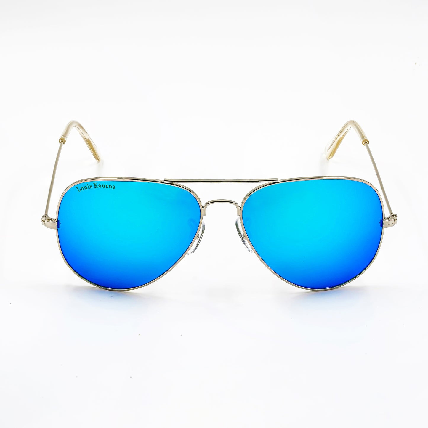 Blue Armstoner Aviator Sunglasses (SUN-LK-3026-AQB3SIL-M) - SWASTIK CREATIONS The Trend Point SWASTIK CREATIONS The Trend Point