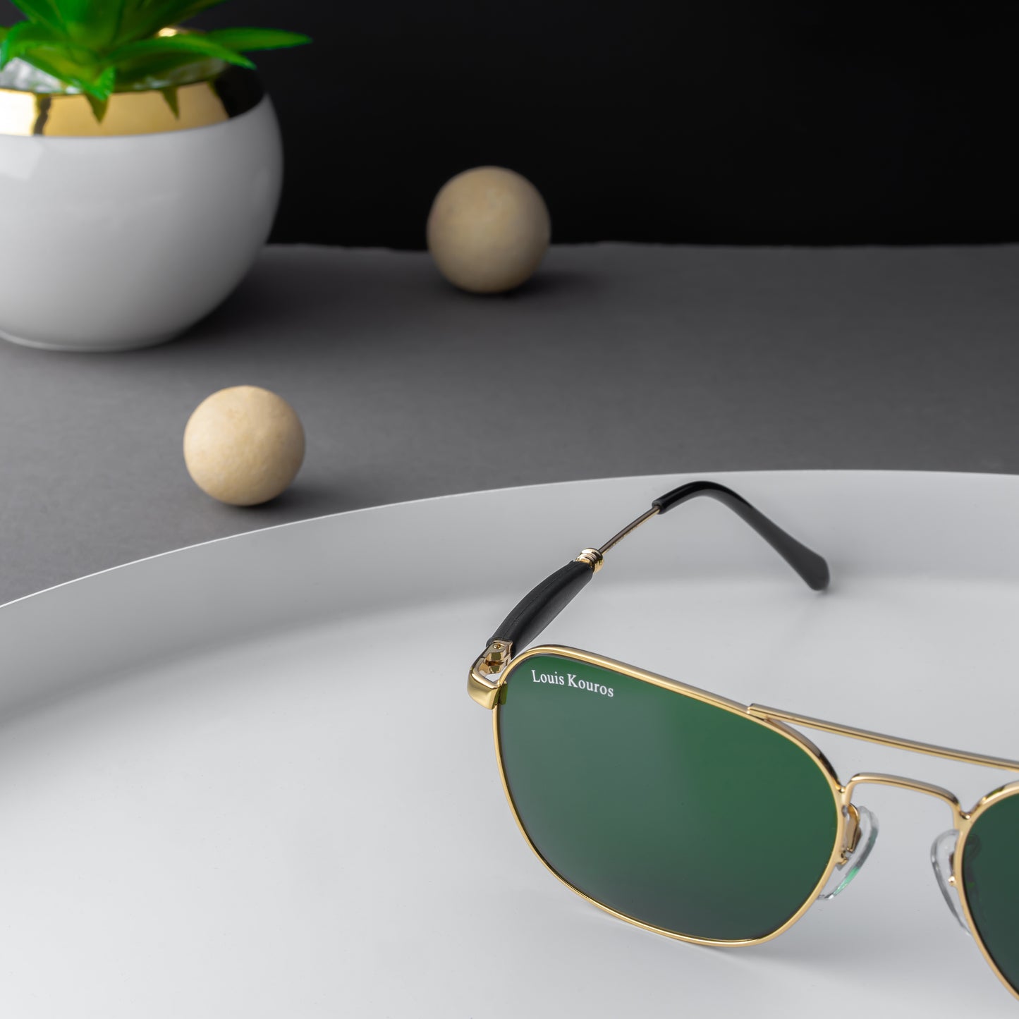 Green Tigor Square Sunglasses (SUN-LK-1208-GRN1GLD-M) - SWASTIK CREATIONS The Trend Point SWASTIK CREATIONS The Trend Point