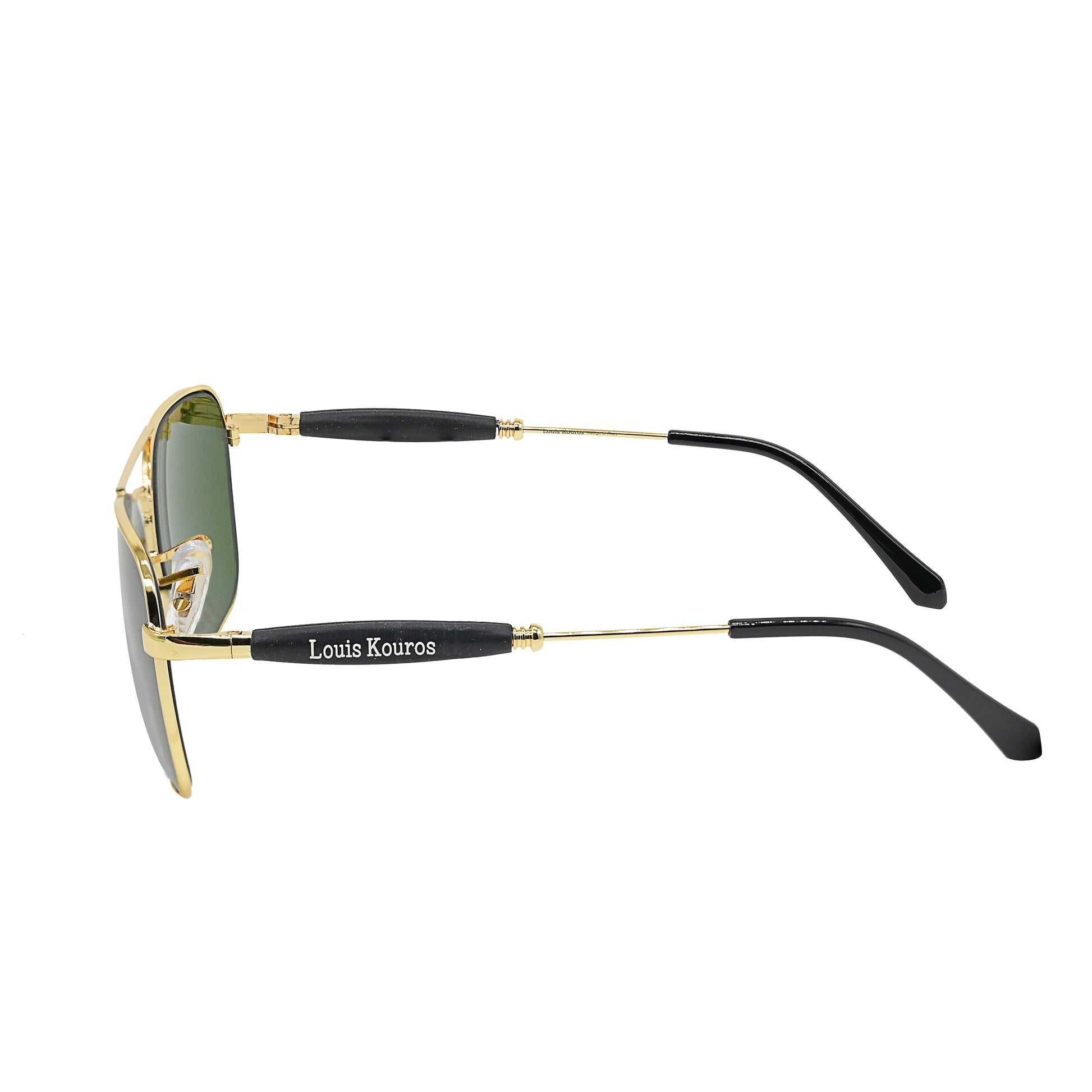 Green Tigor Square Premium Sunglasses (SUN-LK-1208-GRN1GLD-M)