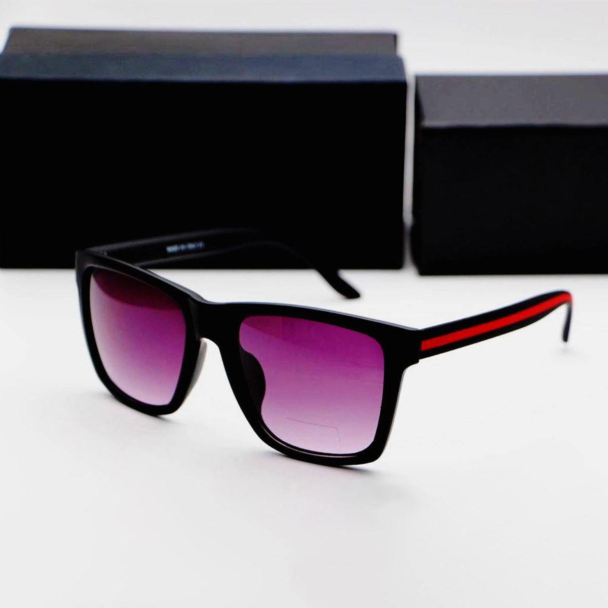 Black APERTA Square Sunglasses (SUN-GC-0057-BLK2BLK) - SWASTIK CREATIONS The Trend Point SWASTIK CREATIONS The Trend Point