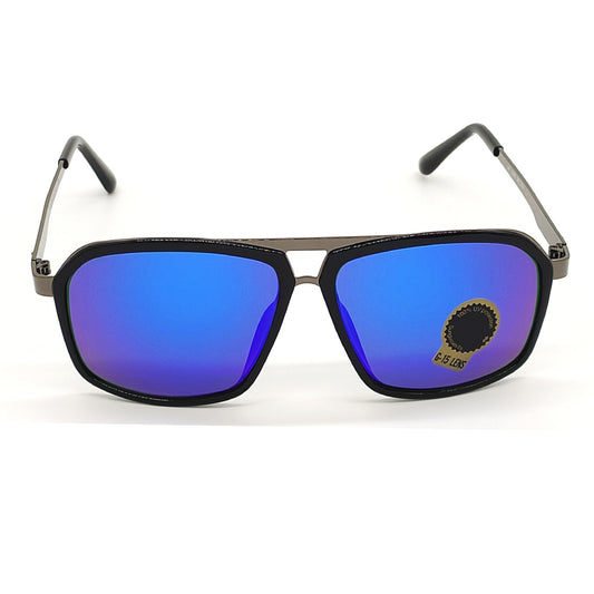 TRANSMORPHERS 4185 Square Sunglasses (SUN-RN-4185-BLU3BLK-M)